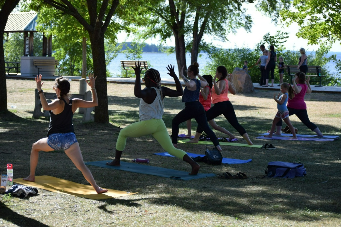 yoga in the park image