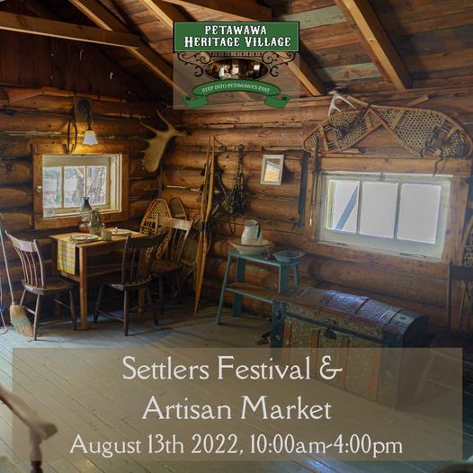 an image of the Trapper's cabin at the Heritage Village