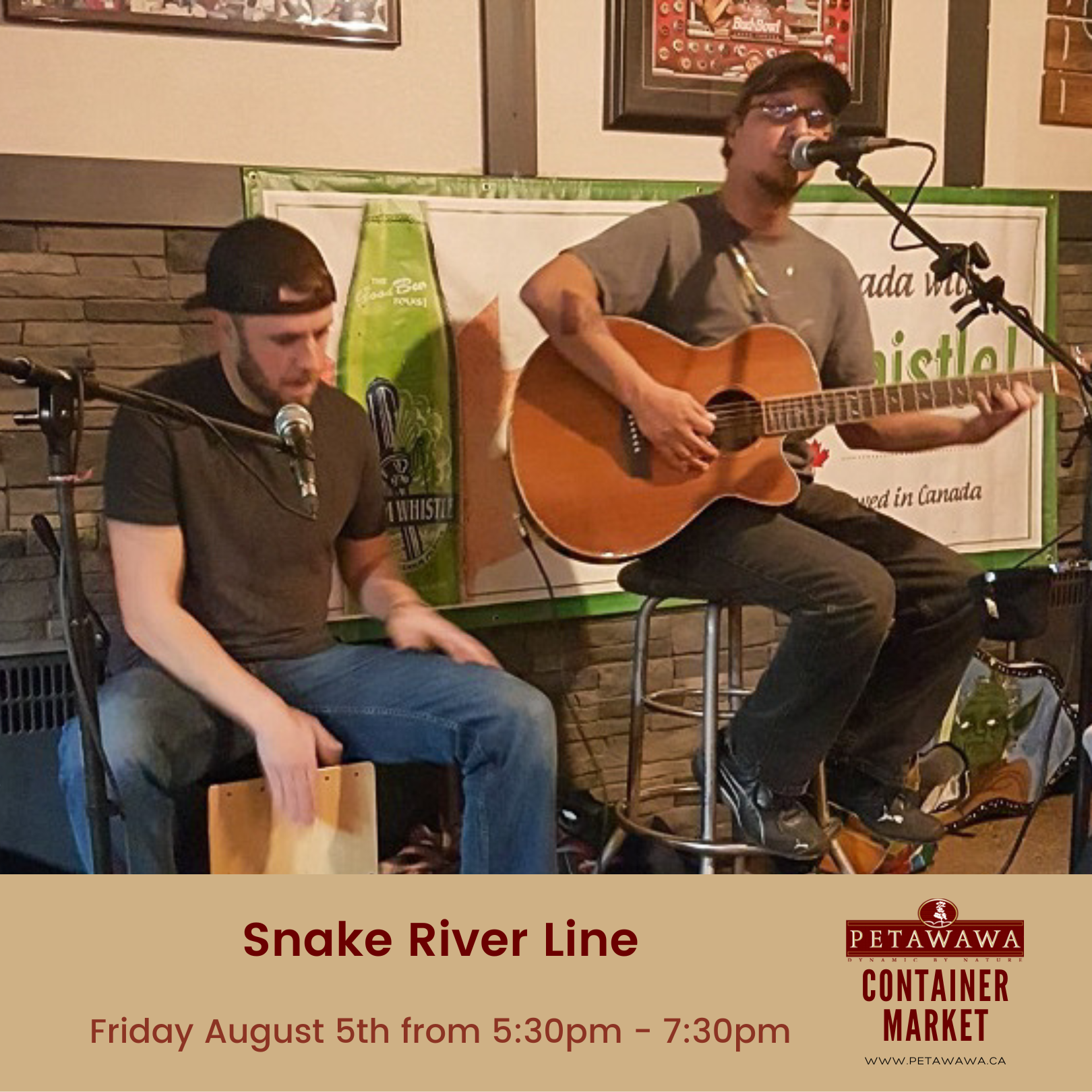 image of the two members of the band Snake River Line