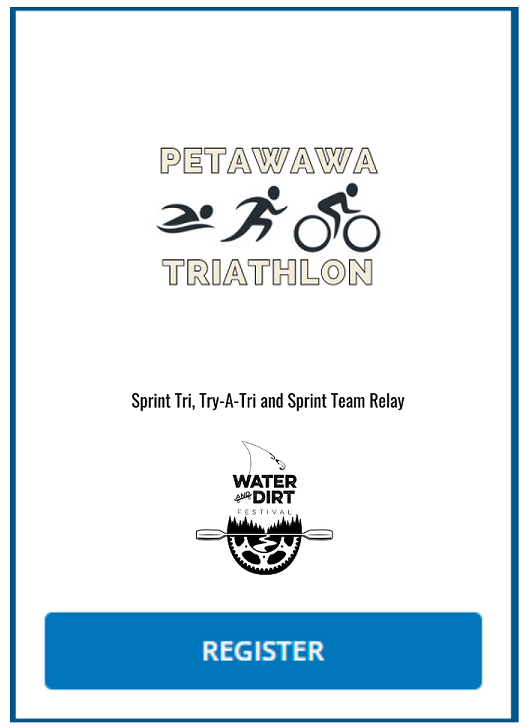 Petawawa Triathlon register button graphic